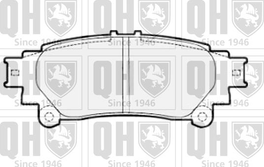 Quinton Hazell BP1700 - Тормозные колодки, дисковые, комплект autospares.lv