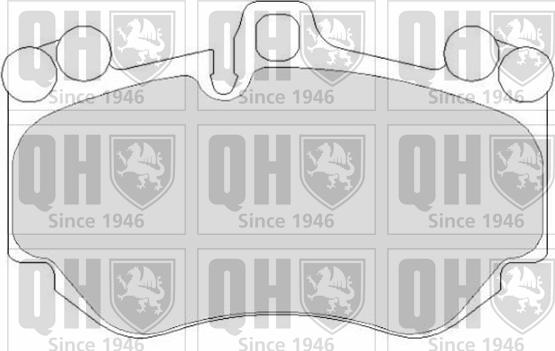 Quinton Hazell BP1718 - Тормозные колодки, дисковые, комплект autospares.lv