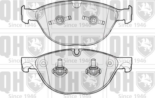 Quinton Hazell BP1780 - Тормозные колодки, дисковые, комплект autospares.lv