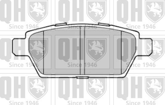 Quinton Hazell BP1787 - Тормозные колодки, дисковые, комплект autospares.lv