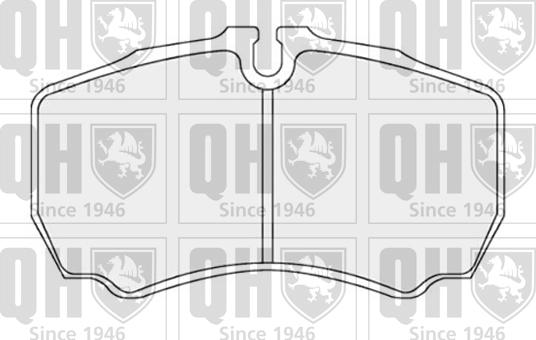 Quinton Hazell BP1734 - Тормозные колодки, дисковые, комплект autospares.lv