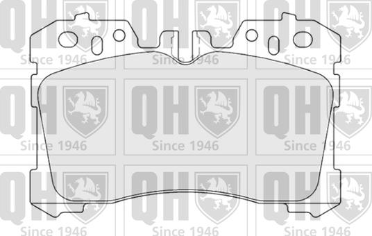 Quinton Hazell BP1723 - Тормозные колодки, дисковые, комплект autospares.lv