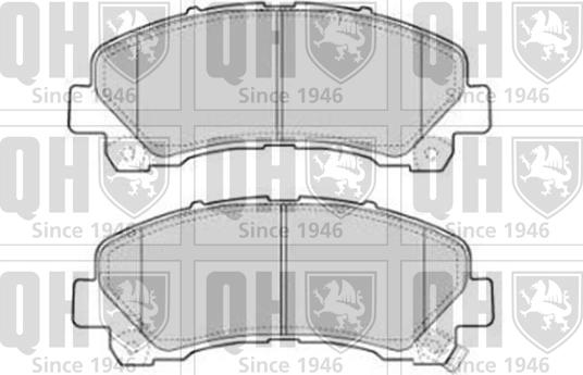 Quinton Hazell BP1779 - Тормозные колодки, дисковые, комплект autospares.lv