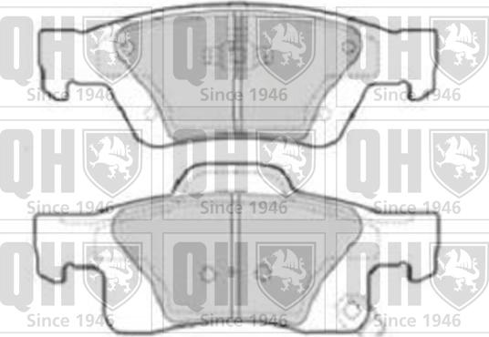 Quinton Hazell BP1772 - Тормозные колодки, дисковые, комплект autospares.lv