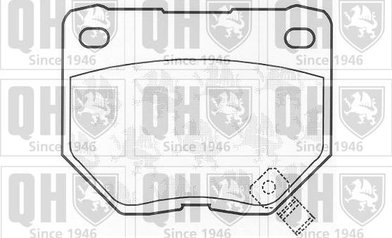 Quinton Hazell BP894 - Тормозные колодки, дисковые, комплект autospares.lv