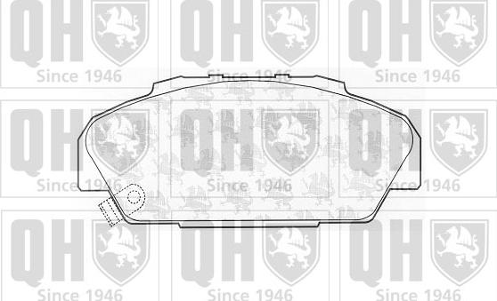 Quinton Hazell BP895 - Тормозные колодки, дисковые, комплект autospares.lv