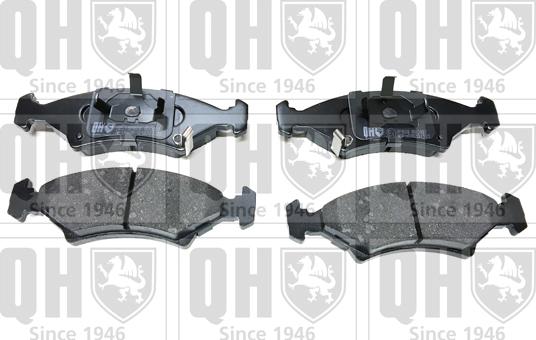 Quinton Hazell BP898 - Тормозные колодки, дисковые, комплект autospares.lv