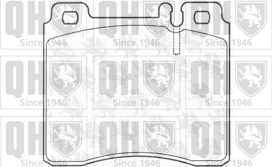 Quinton Hazell BP844 - Тормозные колодки, дисковые, комплект autospares.lv