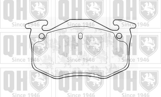 Quinton Hazell BP850 - Тормозные колодки, дисковые, комплект autospares.lv