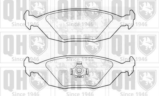 Quinton Hazell BP852 - Тормозные колодки, дисковые, комплект autospares.lv