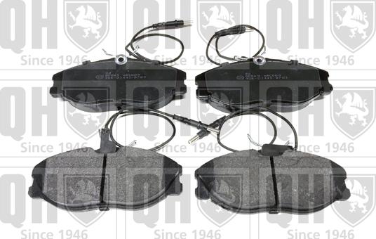 Quinton Hazell BP865 - Тормозные колодки, дисковые, комплект autospares.lv