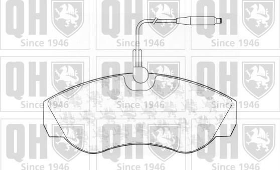 Quinton Hazell BP811 - Тормозные колодки, дисковые, комплект autospares.lv