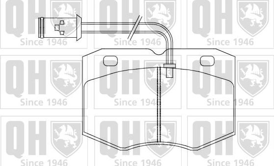 Quinton Hazell BP880 - Тормозные колодки, дисковые, комплект autospares.lv