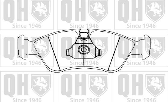 Quinton Hazell BP874 - Тормозные колодки, дисковые, комплект autospares.lv