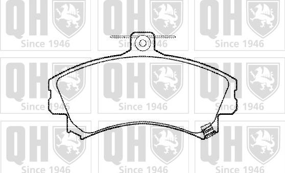 Quinton Hazell BP877 - Тормозные колодки, дисковые, комплект autospares.lv