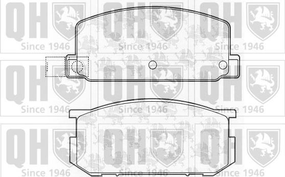 Quinton Hazell BP341 - Тормозные колодки, дисковые, комплект autospares.lv