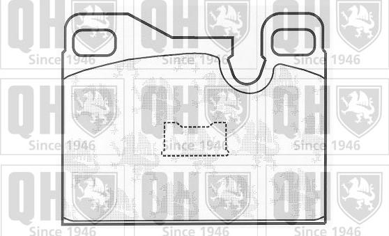 Quinton Hazell BP343 - Тормозные колодки, дисковые, комплект autospares.lv