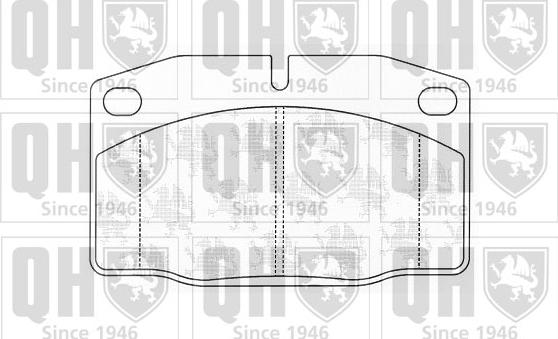 Quinton Hazell BP356 - Тормозные колодки, дисковые, комплект autospares.lv