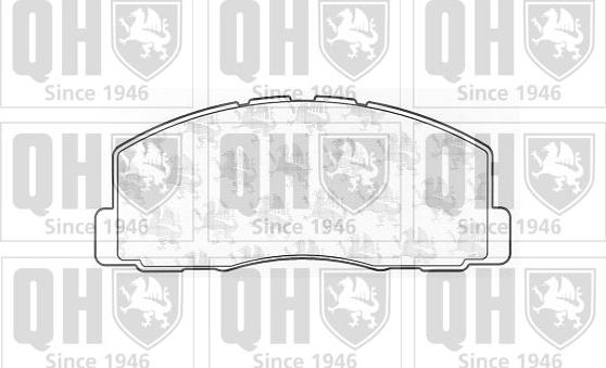 Quinton Hazell BP352 - Тормозные колодки, дисковые, комплект autospares.lv