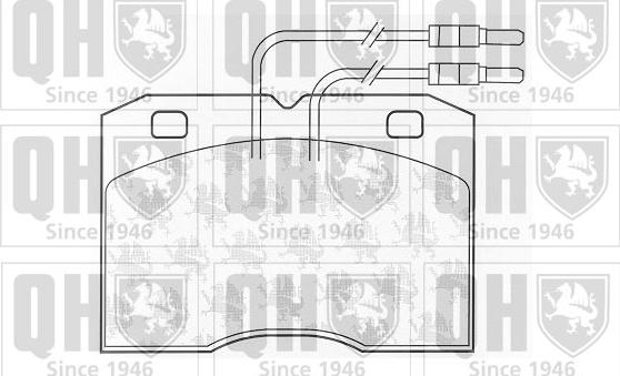 Quinton Hazell BP357 - Тормозные колодки, дисковые, комплект autospares.lv