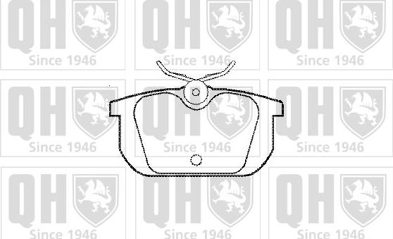 Quinton Hazell BP369 - Тормозные колодки, дисковые, комплект autospares.lv