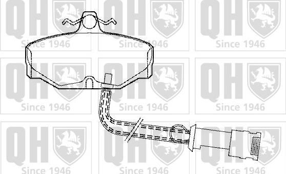 Quinton Hazell BP368 - Тормозные колодки, дисковые, комплект autospares.lv