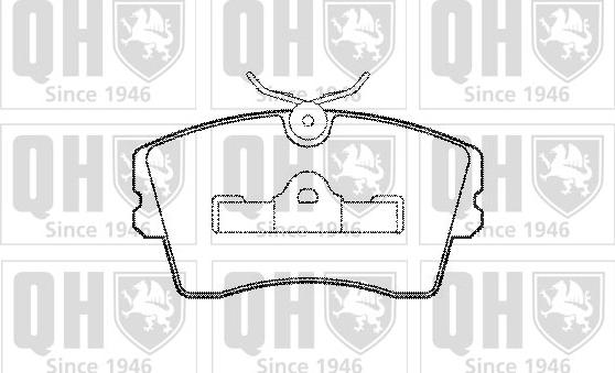 Quinton Hazell BP363 - Тормозные колодки, дисковые, комплект autospares.lv