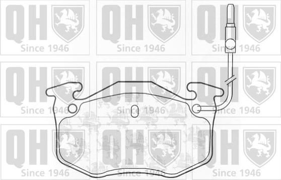 Quinton Hazell BP376 - Тормозные колодки, дисковые, комплект autospares.lv