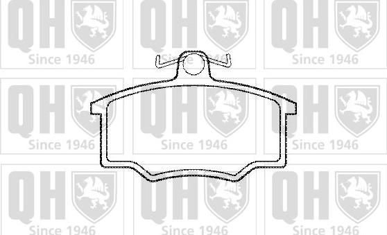 Quinton Hazell BP370 - Тормозные колодки, дисковые, комплект autospares.lv