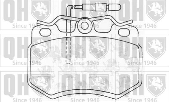 Quinton Hazell BP377 - Тормозные колодки, дисковые, комплект autospares.lv