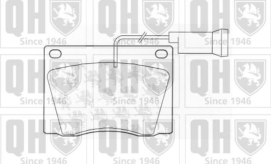 Quinton Hazell BP204 - Тормозные колодки, дисковые, комплект autospares.lv