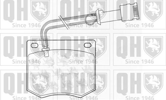 Quinton Hazell BP219 - Тормозные колодки, дисковые, комплект autospares.lv