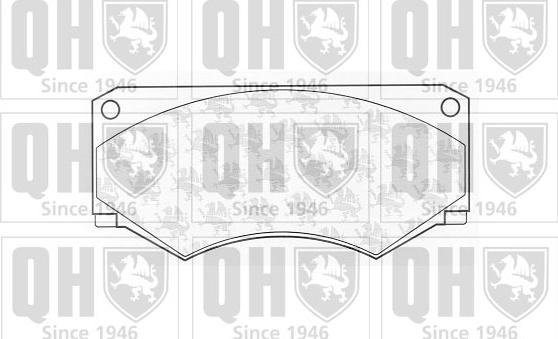 Quinton Hazell BP286 - Тормозные колодки, дисковые, комплект autospares.lv