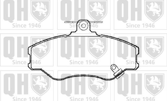 Quinton Hazell BP790 - Тормозные колодки, дисковые, комплект autospares.lv