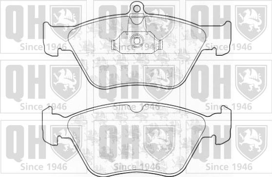 Quinton Hazell BP793 - Тормозные колодки, дисковые, комплект autospares.lv