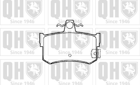 Quinton Hazell BP745 - Тормозные колодки, дисковые, комплект autospares.lv