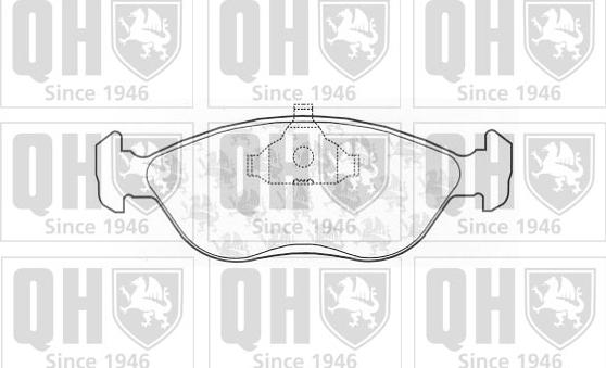 Quinton Hazell BP747 - Тормозные колодки, дисковые, комплект autospares.lv