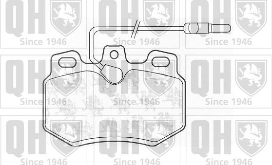 Quinton Hazell BP754 - Тормозные колодки, дисковые, комплект autospares.lv