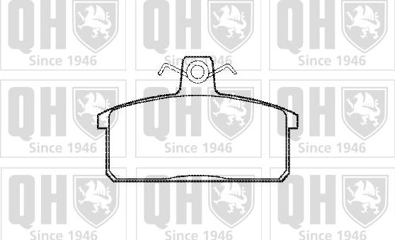 Quinton Hazell BP753 - Тормозные колодки, дисковые, комплект autospares.lv