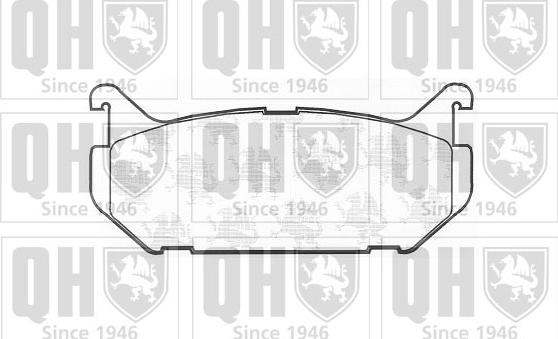 Quinton Hazell BP762 - Тормозные колодки, дисковые, комплект autospares.lv