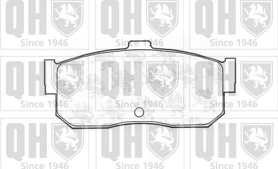 Quinton Hazell BP714 - Тормозные колодки, дисковые, комплект autospares.lv