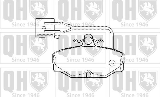 Quinton Hazell BP771 - Тормозные колодки, дисковые, комплект autospares.lv