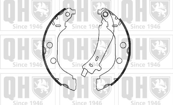 Quinton Hazell BS962 - Комплект тормозных колодок, барабанные autospares.lv