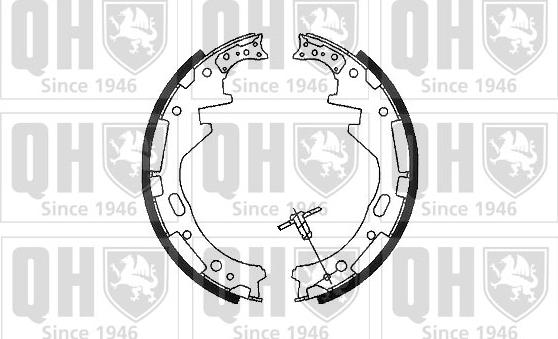 Quinton Hazell BS925 - Комплект тормозных колодок, барабанные autospares.lv