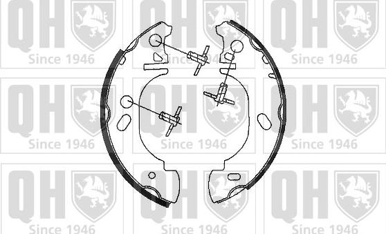 Quinton Hazell BS920 - Комплект тормозных колодок, барабанные autospares.lv