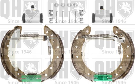 Quinton Hazell BS927K4 - Комплект тормозных колодок, барабанные autospares.lv