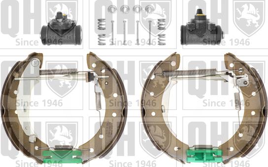 Quinton Hazell BS927K3 - Комплект тормозных колодок, барабанные autospares.lv