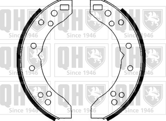 Quinton Hazell BS516 - Комплект тормозных колодок, барабанные autospares.lv