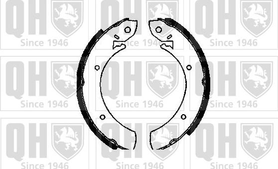 Quinton Hazell BS522 - Комплект тормозных колодок, барабанные autospares.lv