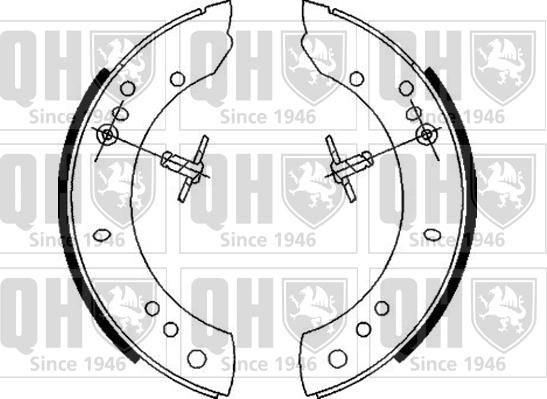 Quinton Hazell BS579 - Комплект тормозных колодок, барабанные autospares.lv